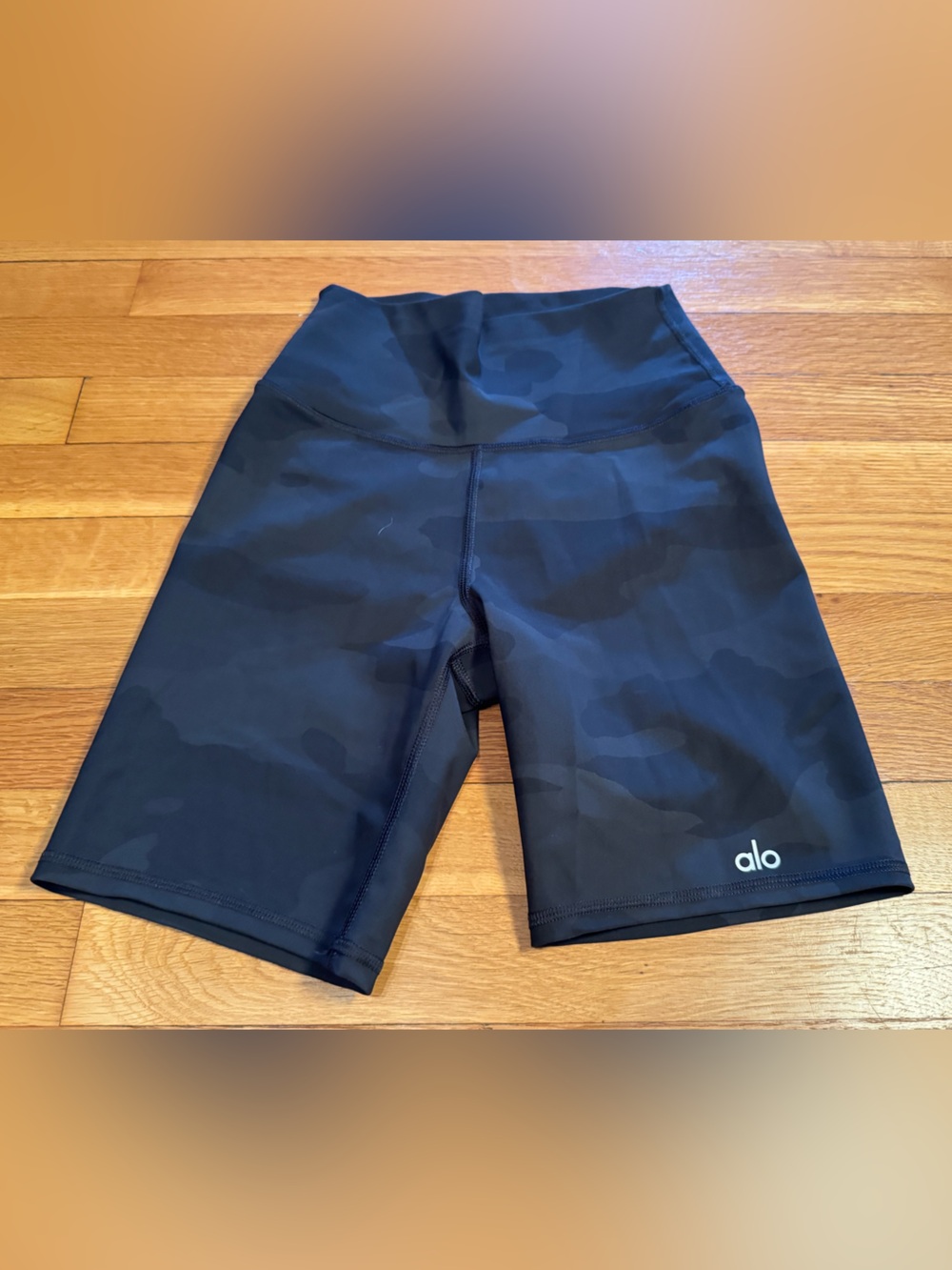 Alo Camo Biker Shorts